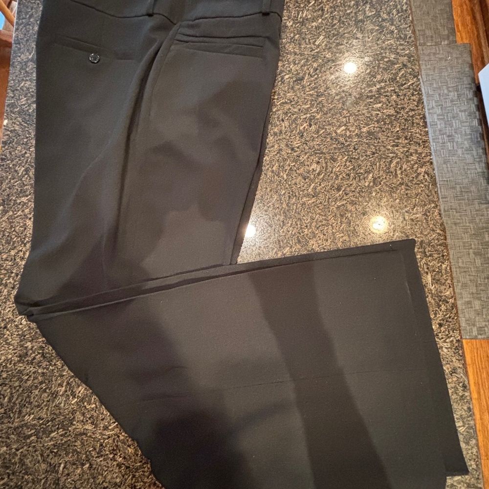 Cleo Straight Leg Black Dress Pants, Sz.16